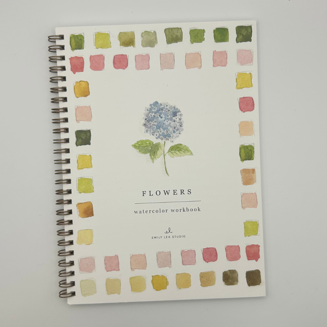 Watercolor Workbook: Paint Your Own Flowers
